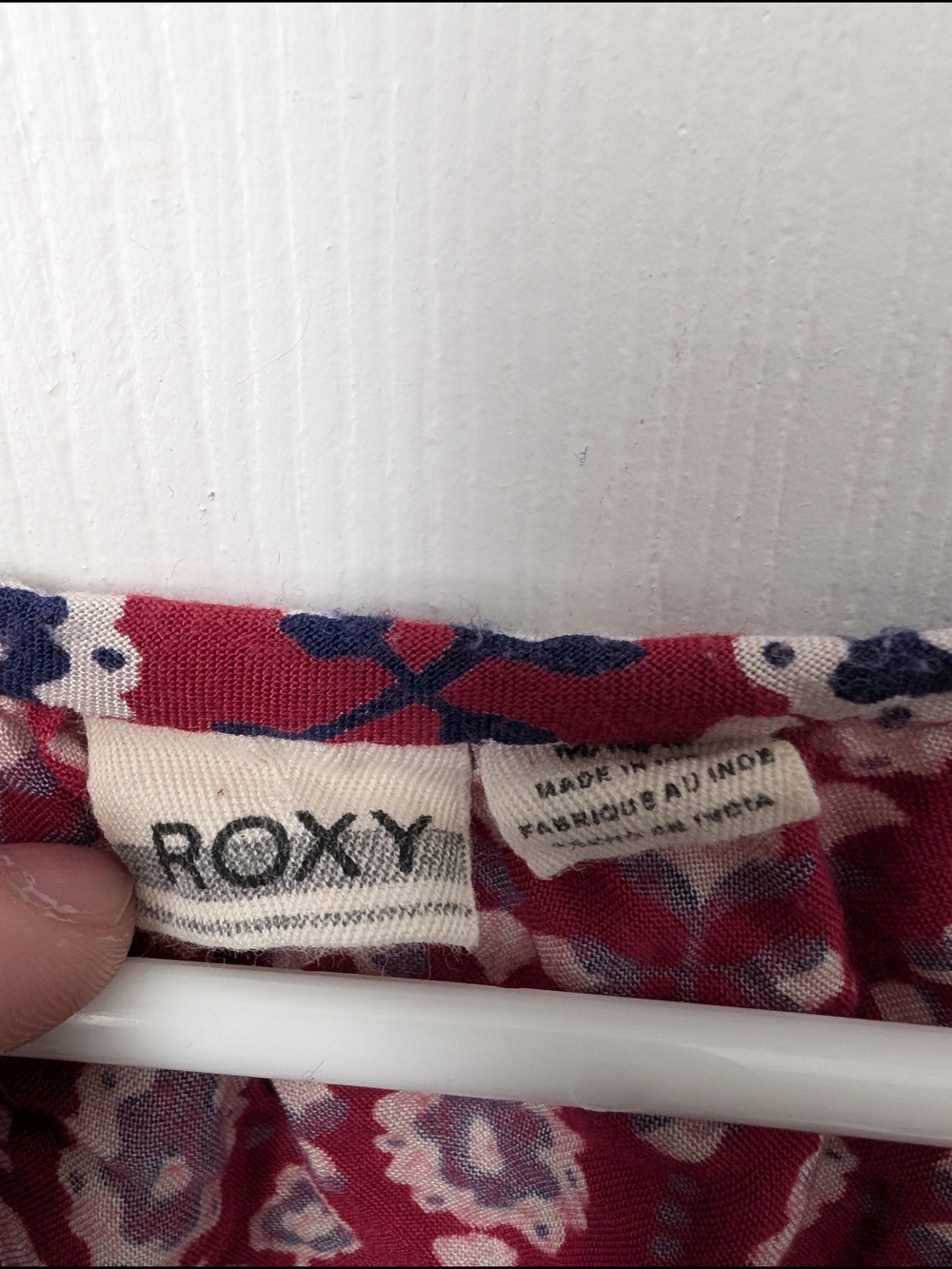 Roxy Red Geometric Boho Ruffle Sleeve Tunic - Picture 2 of 4